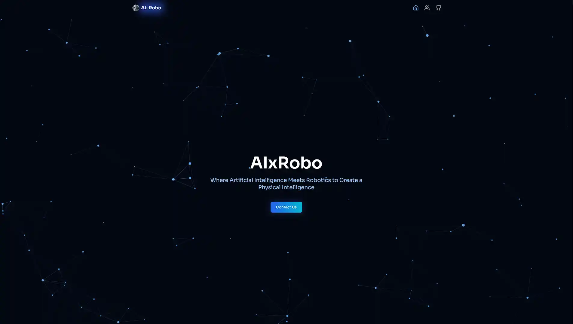 AIxRobo website — AI and robotics company founded by A H Khan in Bangalore, developing humanoid robots and autonomous drones